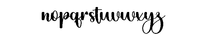 Birthday Magnolia Font LOWERCASE
