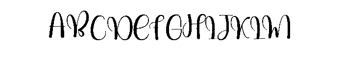 Birthday Midnighty Font UPPERCASE
