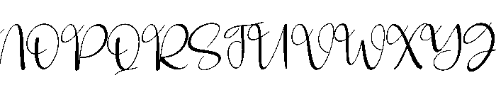 Birthday Monday Font UPPERCASE