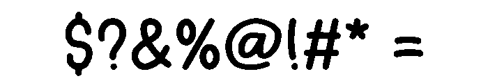 Birthday Notes Font OTHER CHARS