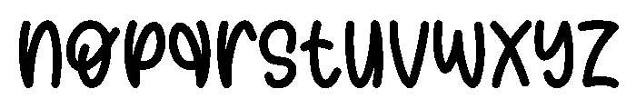 Birthday Notes Font LOWERCASE