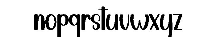 Birthday Notion Font LOWERCASE
