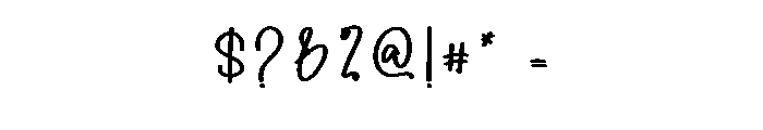 Birthday Script Font OTHER CHARS