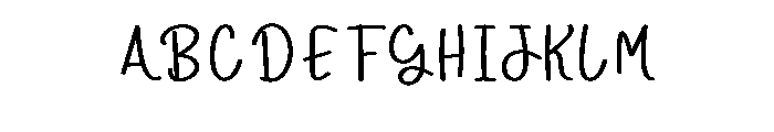 Birthday Script Font UPPERCASE