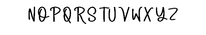 Birthday Script Font UPPERCASE