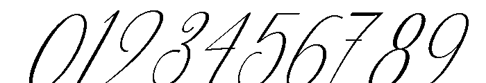 Birthday Signature Conden Slant Font OTHER CHARS