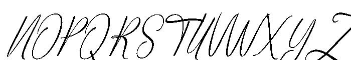 Birthday Signature Conden Slant Font UPPERCASE