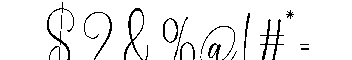Birthday Signature Condensed Rg Font OTHER CHARS