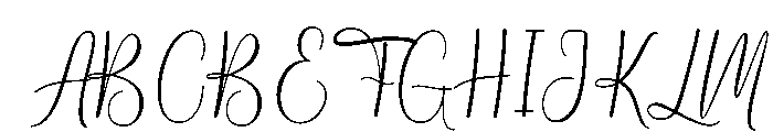 Birthday Signature Condensed Rg Font UPPERCASE