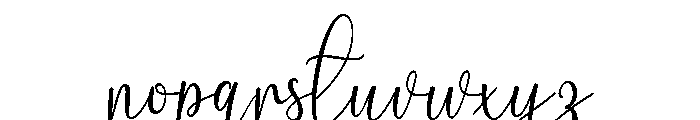 Birthday Signature Condensed Rg Font LOWERCASE
