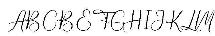 Birthday Signature Distort Reg Font UPPERCASE