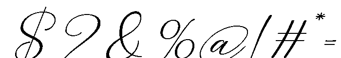Birthday Signature Expand Slant Font OTHER CHARS