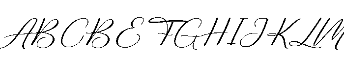 Birthday Signature Expand Slant Font UPPERCASE