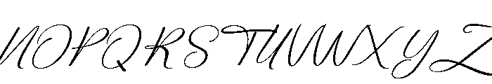 Birthday Signature Expand Slant Font UPPERCASE