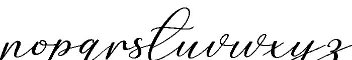 Birthday Signature Expand Slant Font LOWERCASE