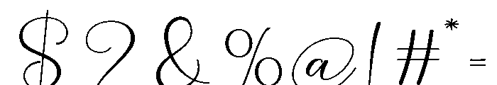 Birthday Signature Expanded Reg Font OTHER CHARS