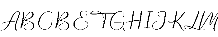 Birthday Signature Expanded Reg Font UPPERCASE
