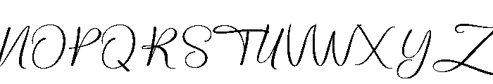 Birthday Signature Expanded Reg Font UPPERCASE