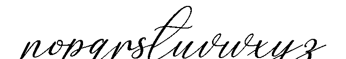 Birthday Signature Slant 23 Reg Font LOWERCASE