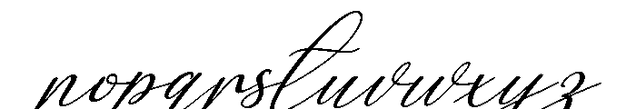 Birthday Signature Slant 29 Reg Font LOWERCASE