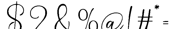 Birthday Signature Smooth Reg Font OTHER CHARS