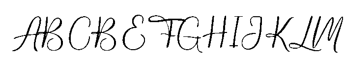 Birthday Signature Smooth Reg Font UPPERCASE