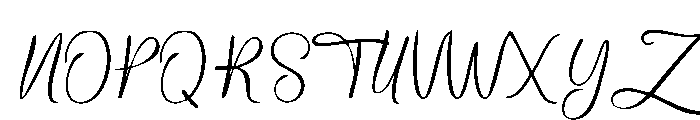 Birthday Signature Smooth Reg Font UPPERCASE