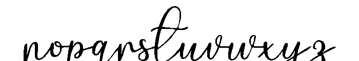 Birthday Signature Smooth Reg Font LOWERCASE