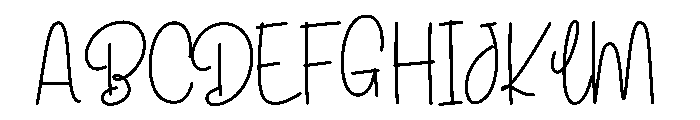 Birthday Starlights Font UPPERCASE