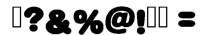Birthday Sticker Regular Font OTHER CHARS