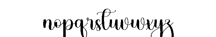 Birthday Sweety Font LOWERCASE