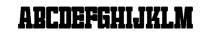 Birthday Varsity Regular Font UPPERCASE