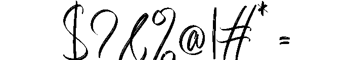 BirthdayCalligraphy-Regular Font OTHER CHARS