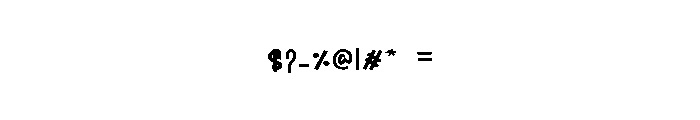 Birthdays Midnight Font OTHER CHARS