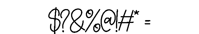 Birthdays Regular Font OTHER CHARS