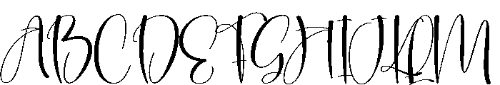 Birthstone Font UPPERCASE