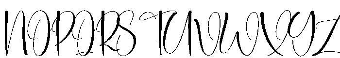 Birthstone Font UPPERCASE