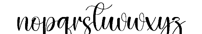 Birthstone Font LOWERCASE