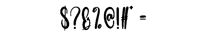 Biscuit Alphabet Font OTHER CHARS