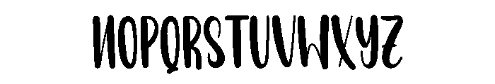 Biscuit Alphabet Font LOWERCASE