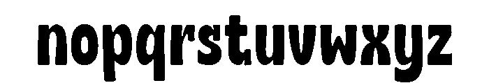Biscuit Munch Font LOWERCASE