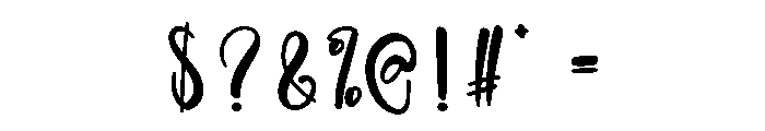 Biscuit Signature Font OTHER CHARS
