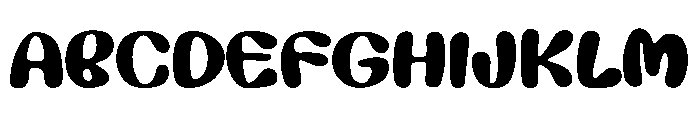 Biscuit Snuggle Font UPPERCASE
