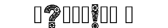 Bisma Regular Font OTHER CHARS