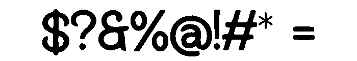 Bisque Font OTHER CHARS