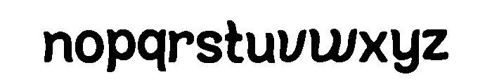 Bisque Font LOWERCASE