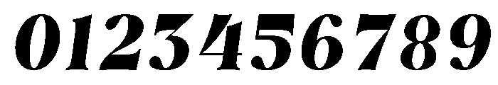 Bistok-Italic Font OTHER CHARS