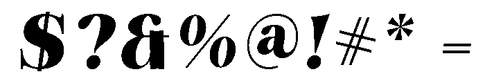 Bistok-Italic Font OTHER CHARS
