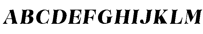 Bistok-Italic Font UPPERCASE