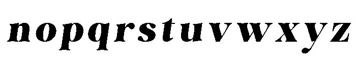 Bistok-Italic Font LOWERCASE